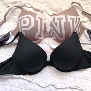 Pink Victoria Secret 34B bra.